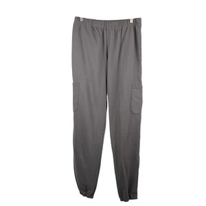 The Foxy Kind Cargo Jogger Pants Grey Size Large